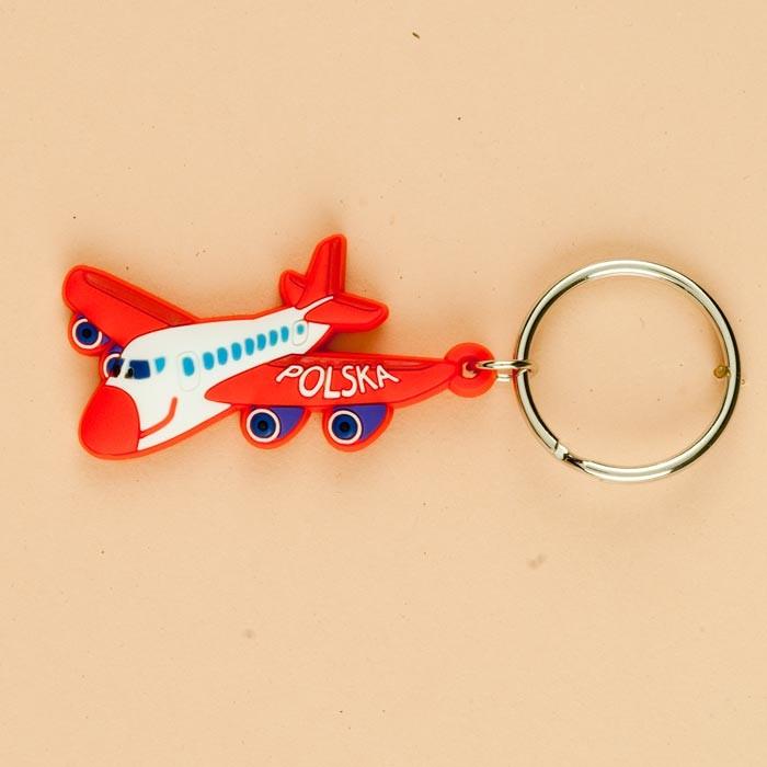 Flexible Keychain - POLSKA Airplane