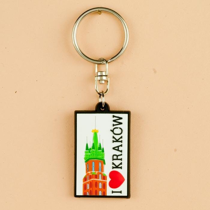 Flexible Keychain - I Love Krakow