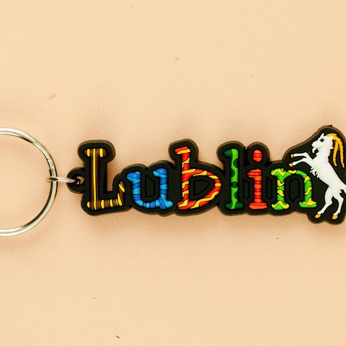 Flexible Keychain - Lublin, City Name