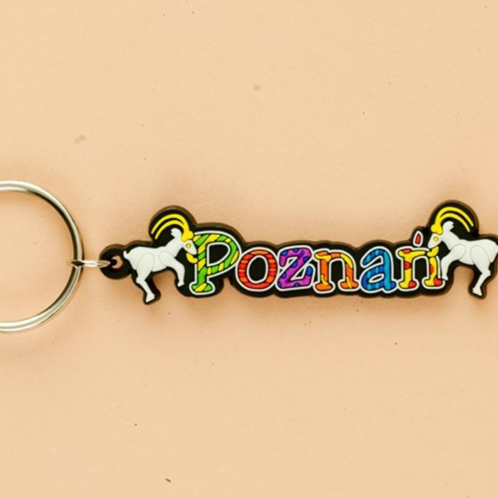 Flexible Keychain - Poznan, City Name
