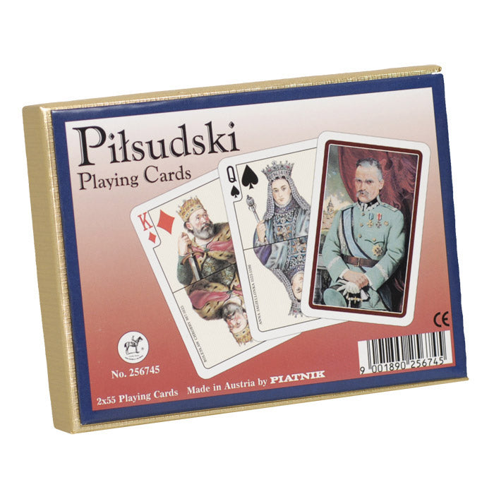 Playing Cards 2 Decks - Jozef Pilsudski by Piatnik