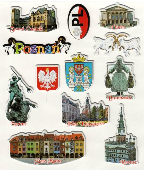 Sticker - Poznan City, Set of 12