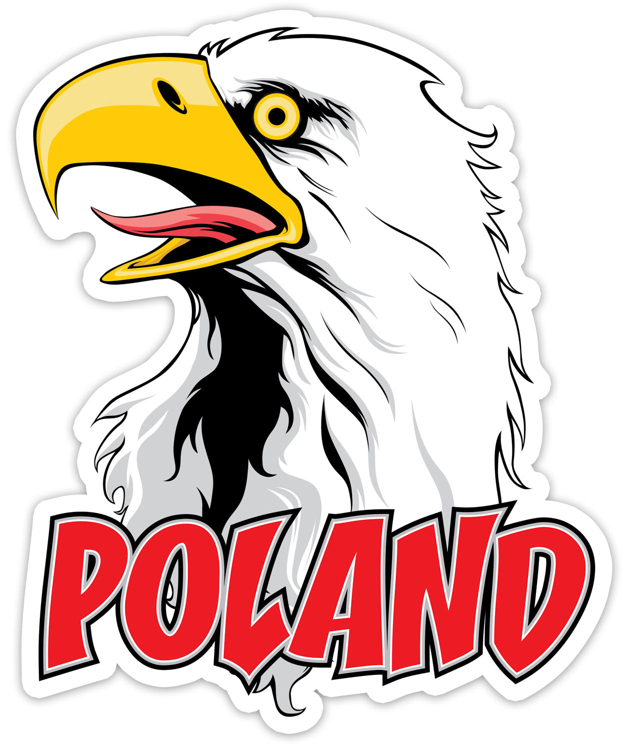 White Eagle Poland Vinyl Sticker