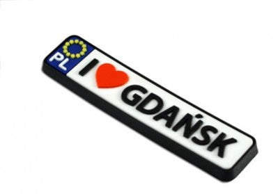Flexible Magnet - I Love Gdansk License Plate