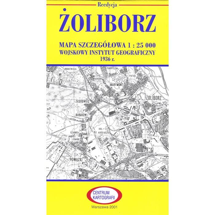 Pre WWII Poland Map - Zoliborz 1927-1938