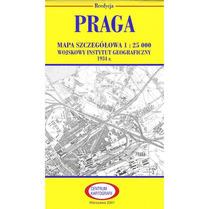 Pre WWII Poland  Map - Praga 1927-1938