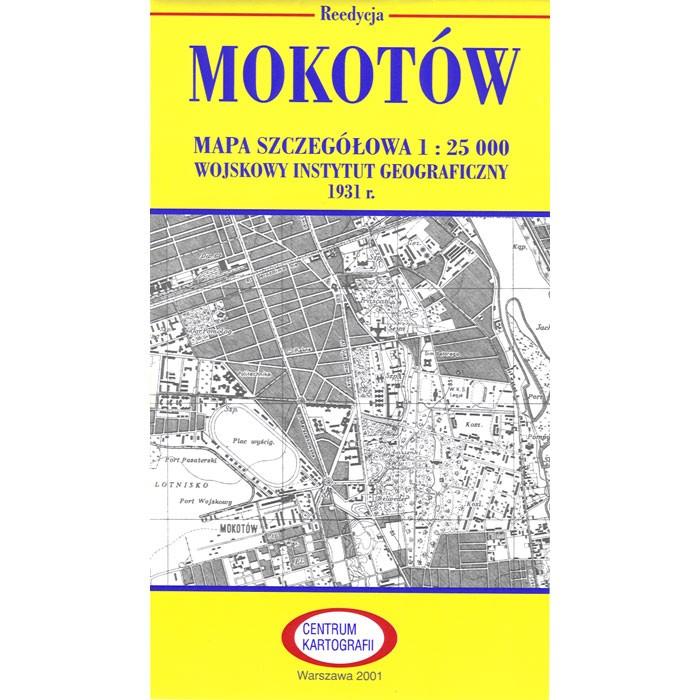 Pre WWII Poland  Map - Mokotow 1927-1938