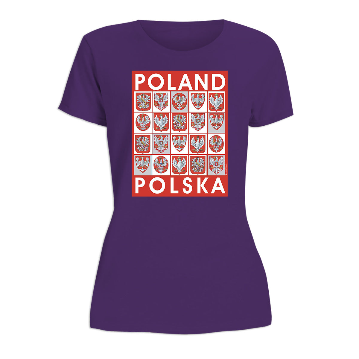 Poland Crests Women's Short Sleeve Tshirt