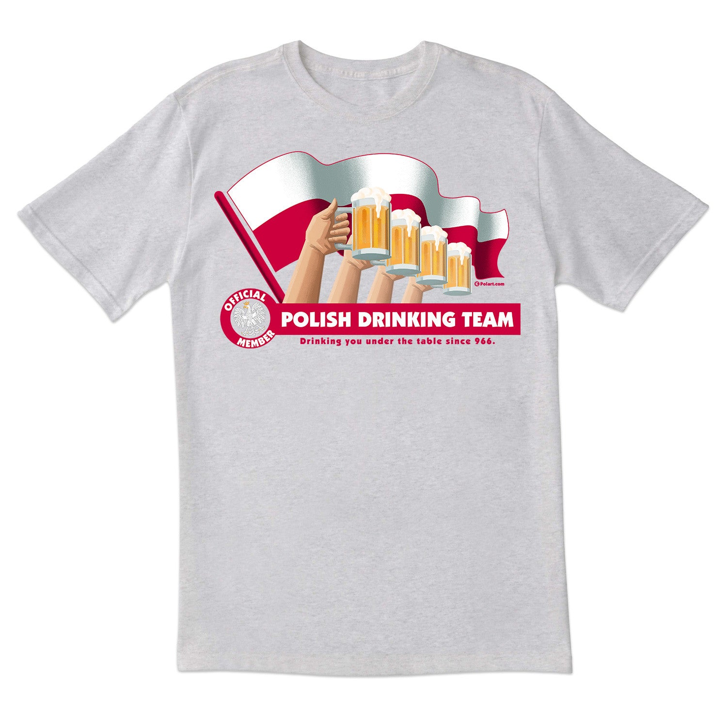 Polish Drinking Team Flag Short Sleeve Tshirt