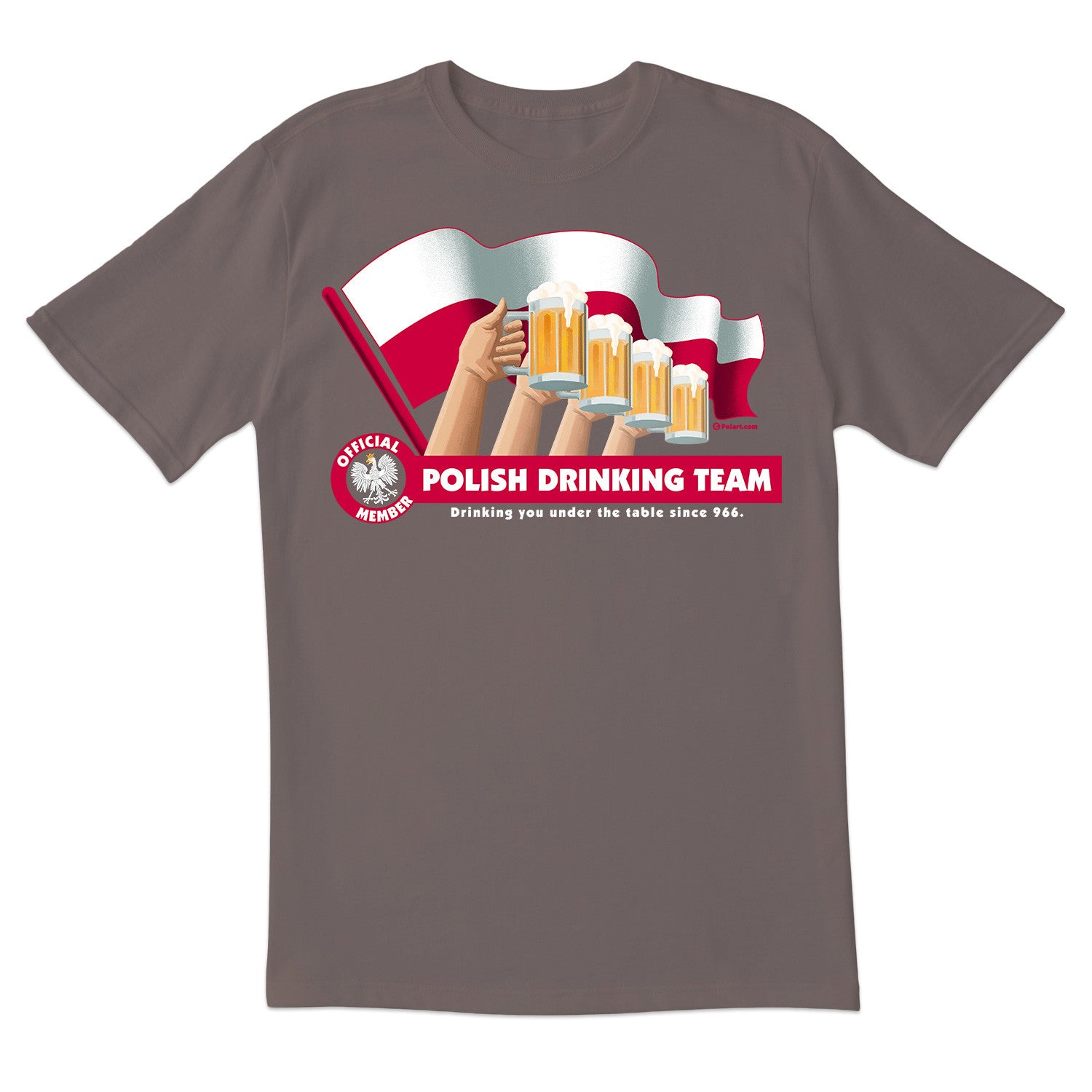 Polish Drinking Team Flag Short Sleeve Tshirt