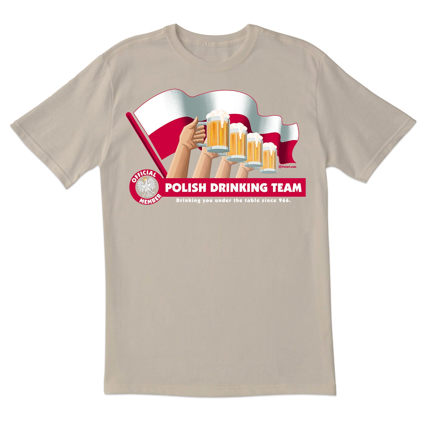 Polish Drinking Team Flag Short Sleeve Tshirt