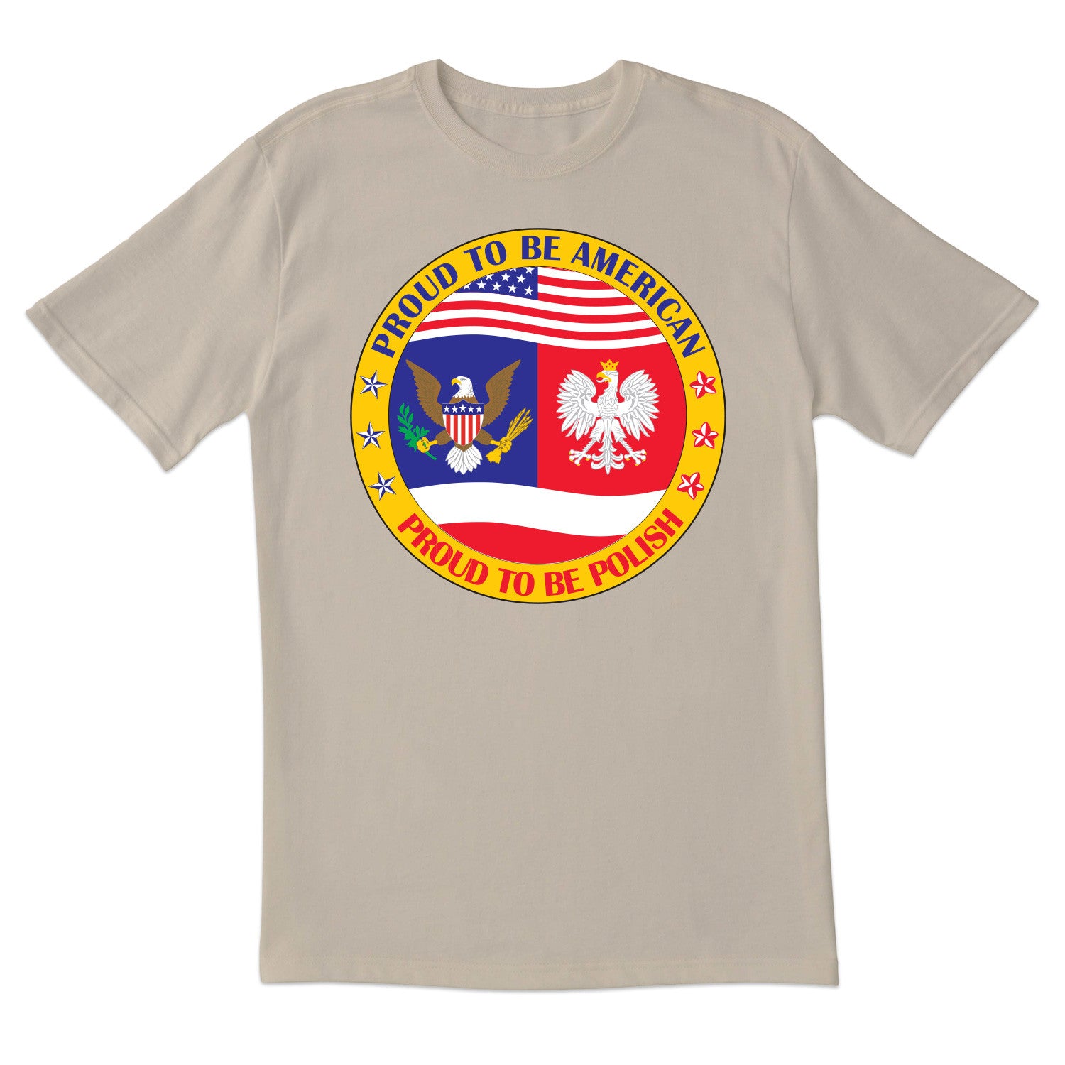 Proud Polish American Short Sleeve Tshirt