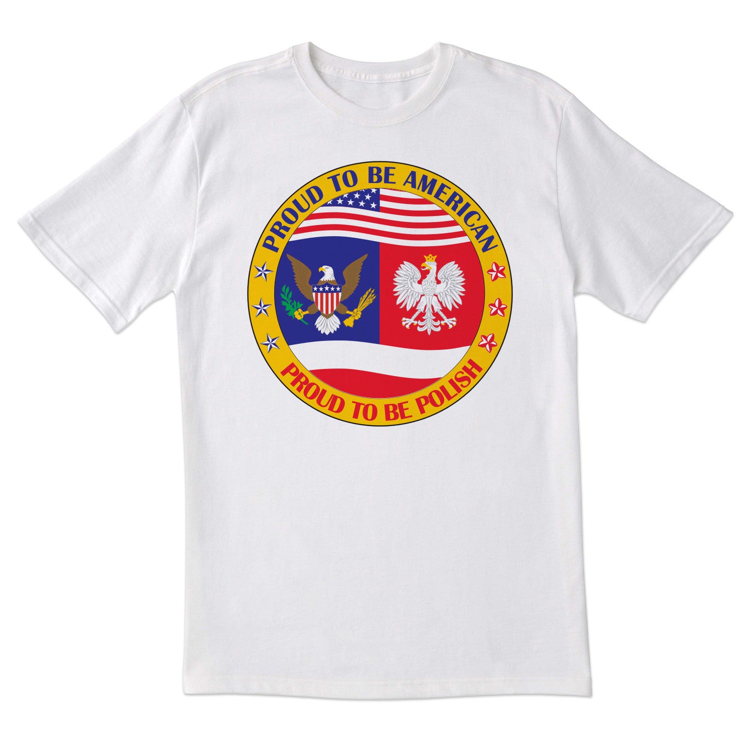 Proud Polish American Short Sleeve Tshirt