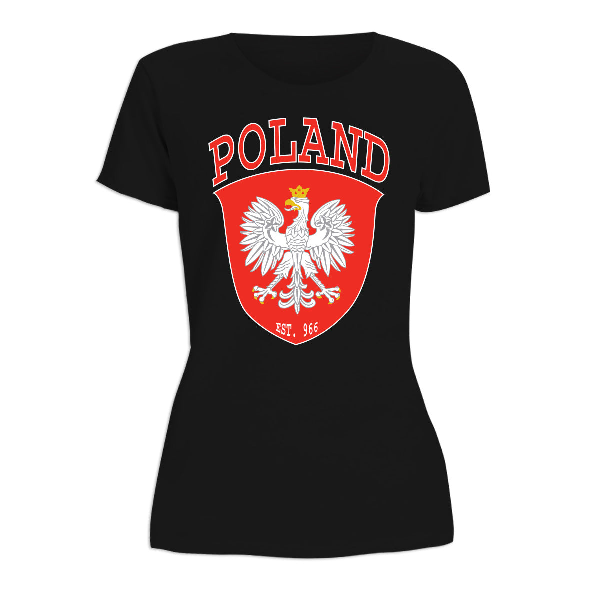Poland Shield Est. 966 Women's Short Sleeve Tshirt
