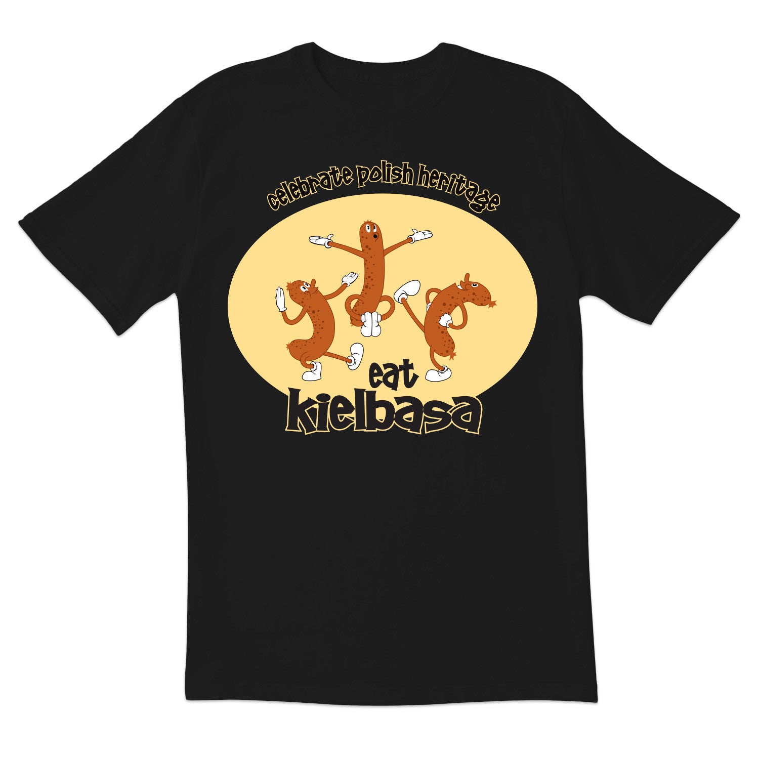 Dancing Kielbasa Short Sleeve Tshirt