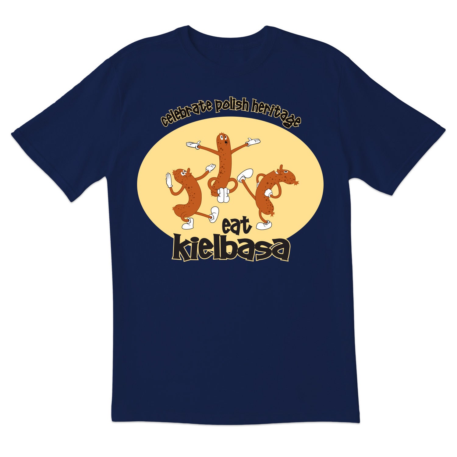 Dancing Kielbasa Short Sleeve Tshirt