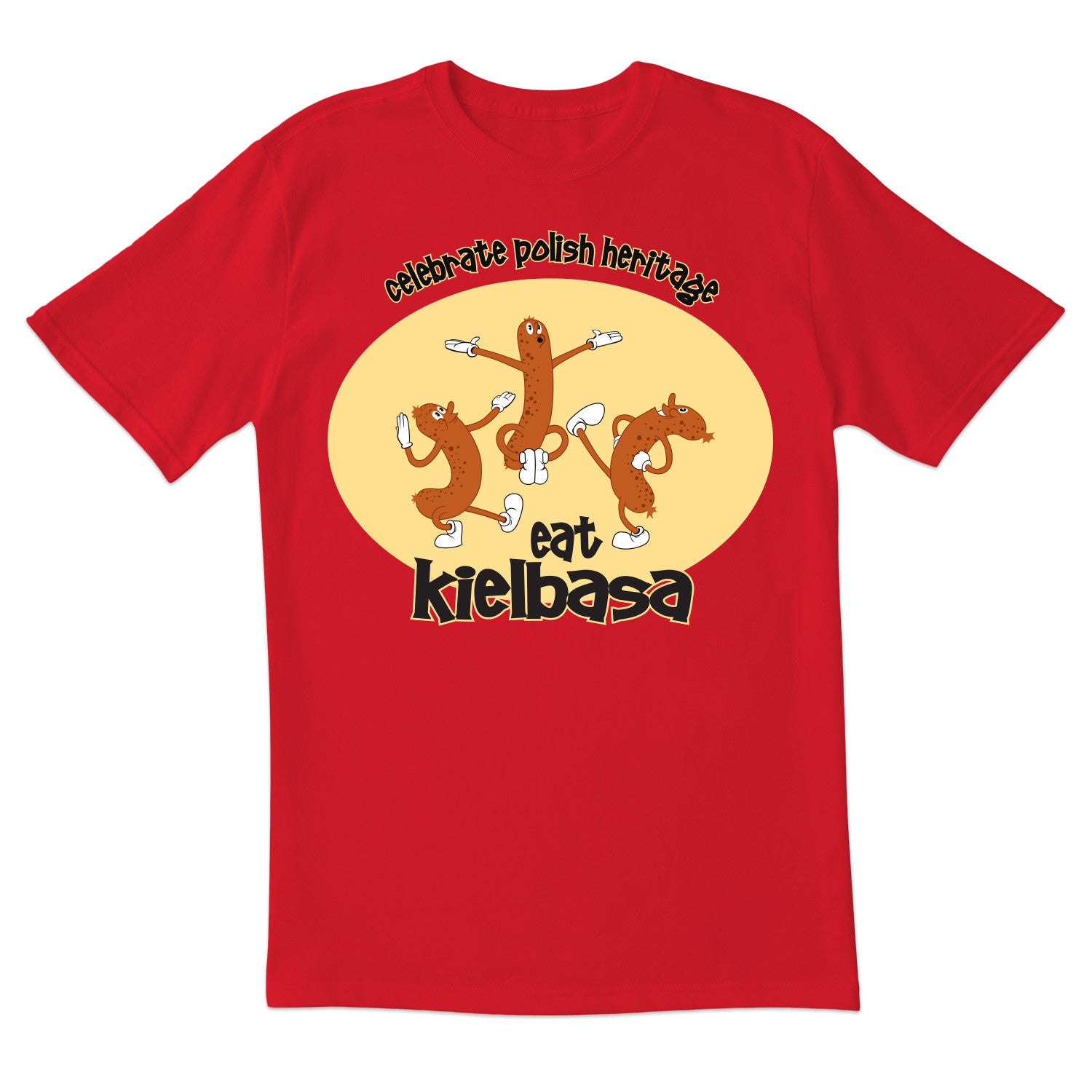 Dancing Kielbasa Short Sleeve Tshirt