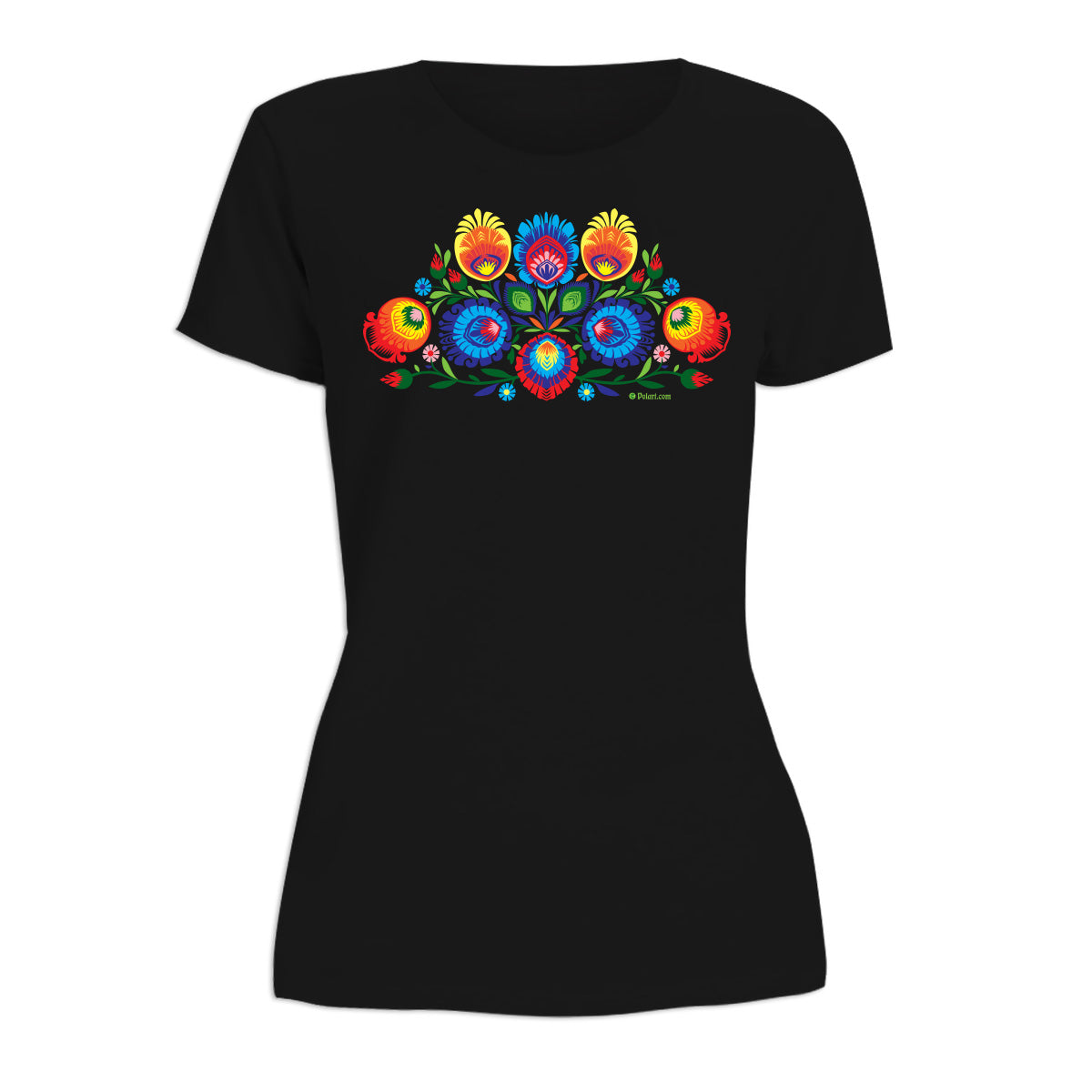 Folk Art Wycinanki Women's Short Sleeve Tshirt