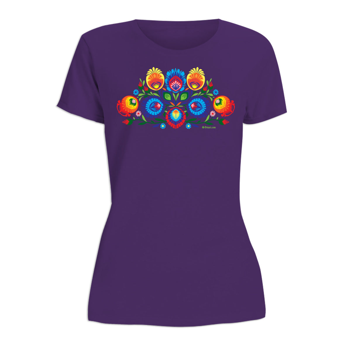 Folk Art Wycinanki Women's Short Sleeve Tshirt