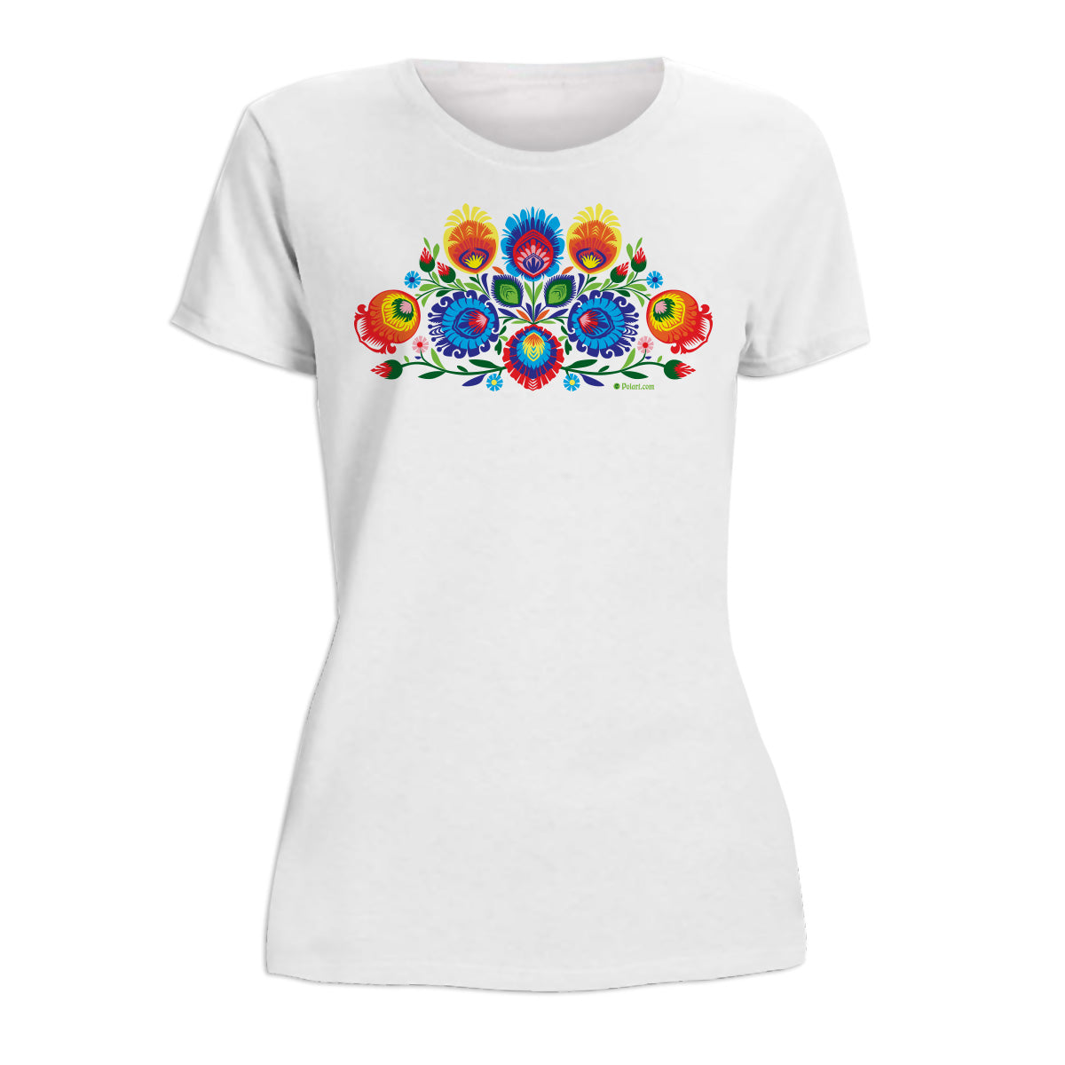 Folk Art Wycinanki Women's Short Sleeve Tshirt