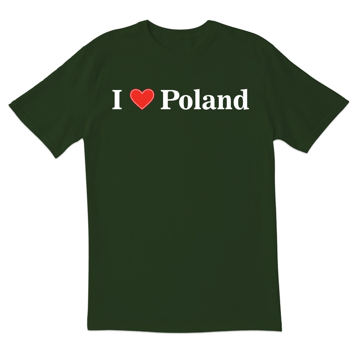 I Love Poland Short Sleeve Tshirt