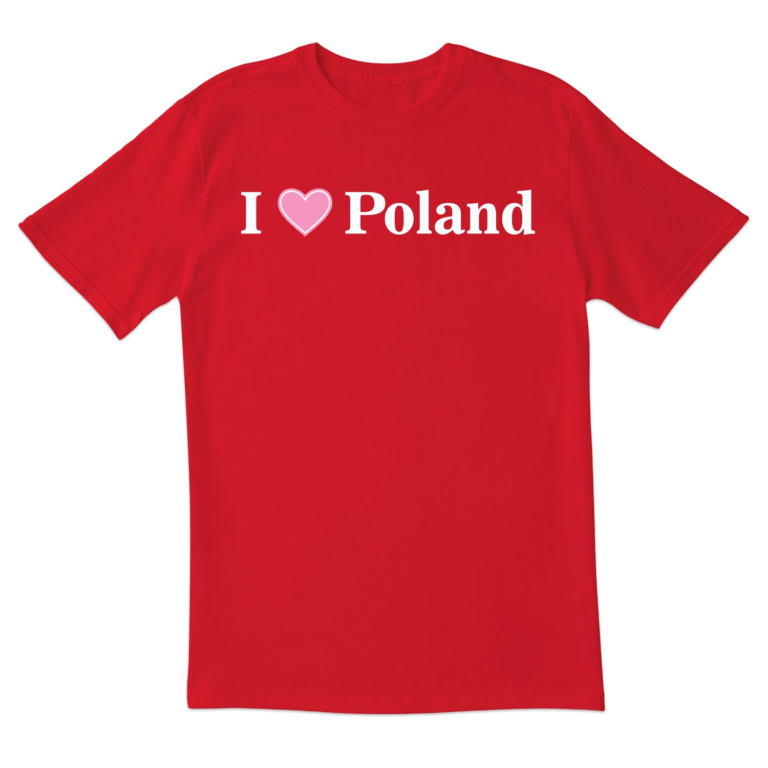I Love Poland Short Sleeve Tshirt