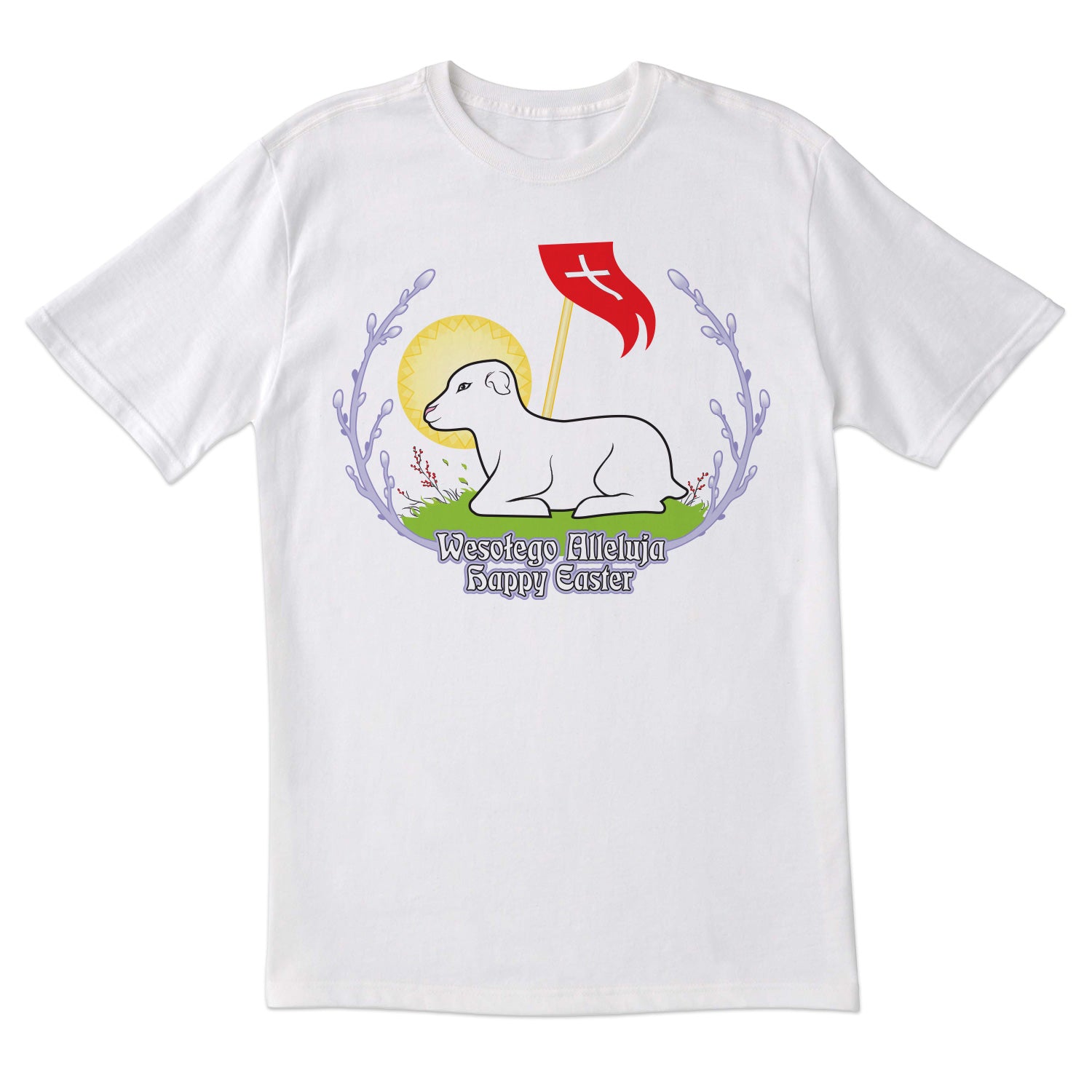 Wesolego Alleluja Lamb Short Sleeve Tshirt