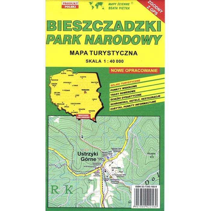 Bieszczady National Park Map