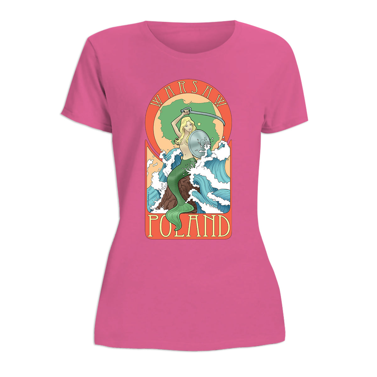 Warsaw Mermaid Women's Short Sleeve Tshirt