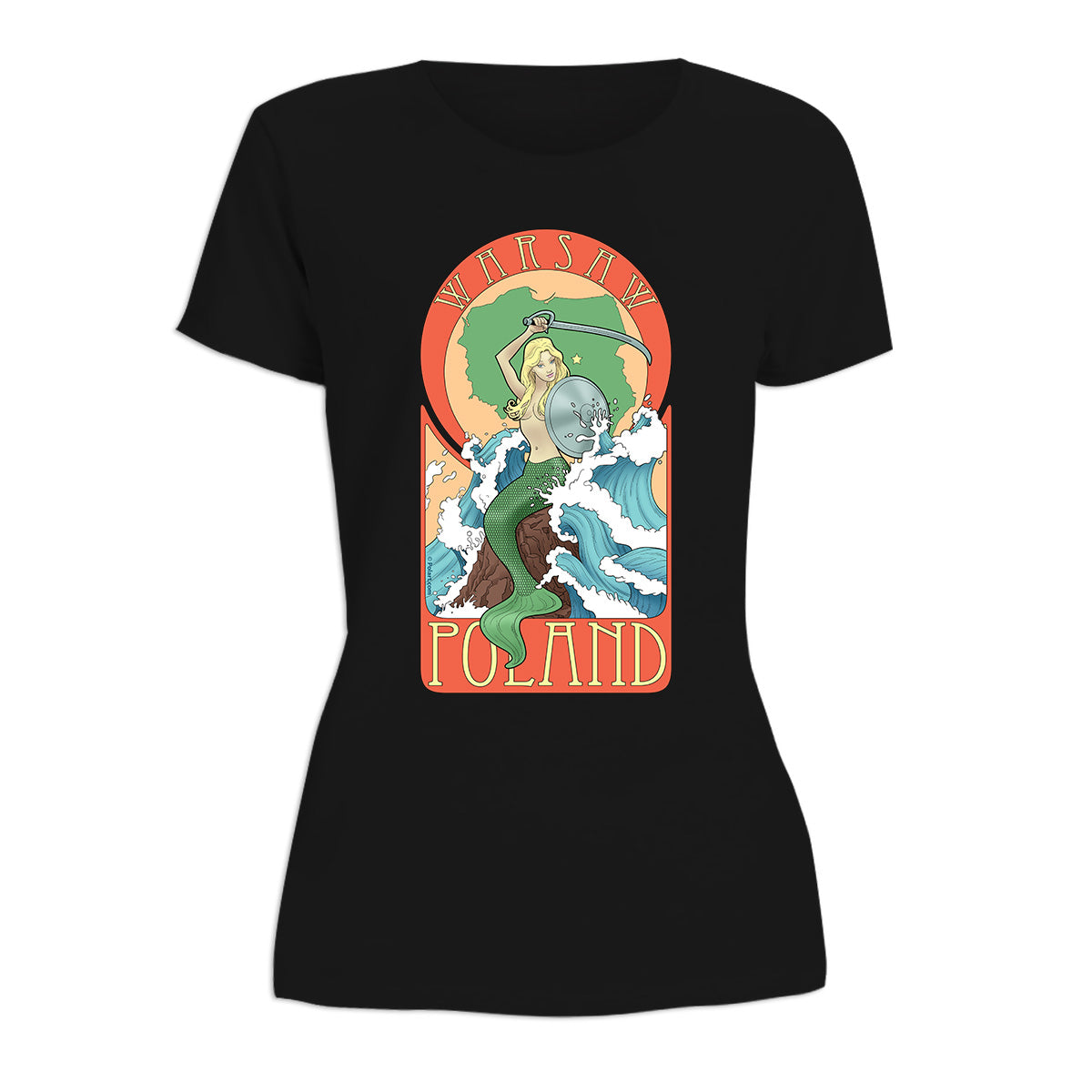 Warsaw Mermaid Women's Short Sleeve Tshirt