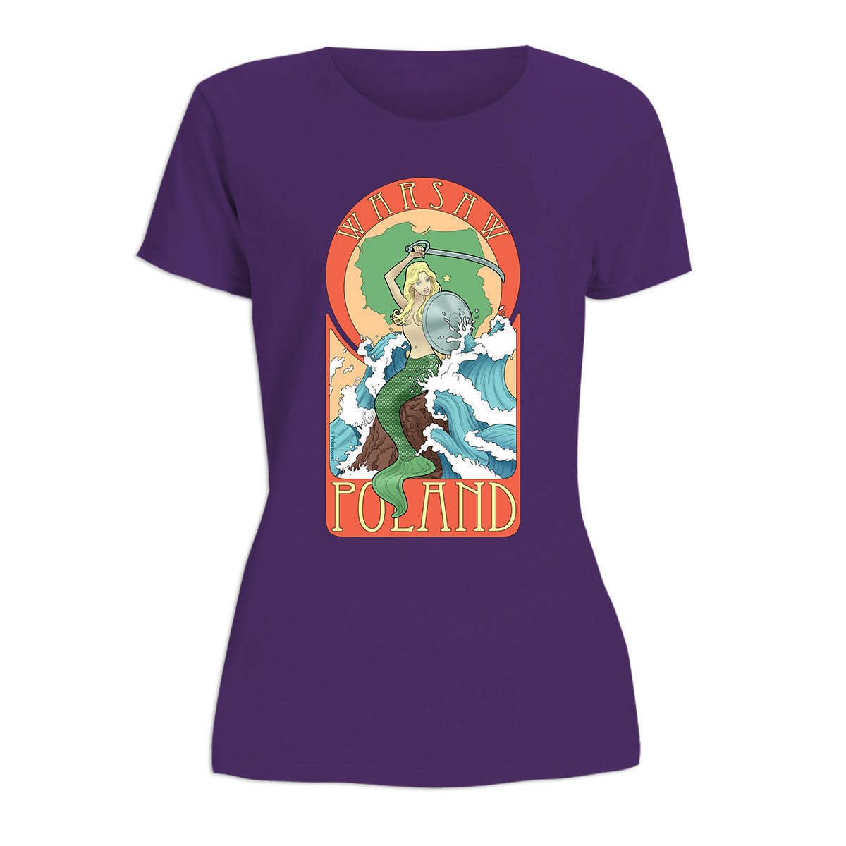 Warsaw Mermaid Women's Short Sleeve Tshirt