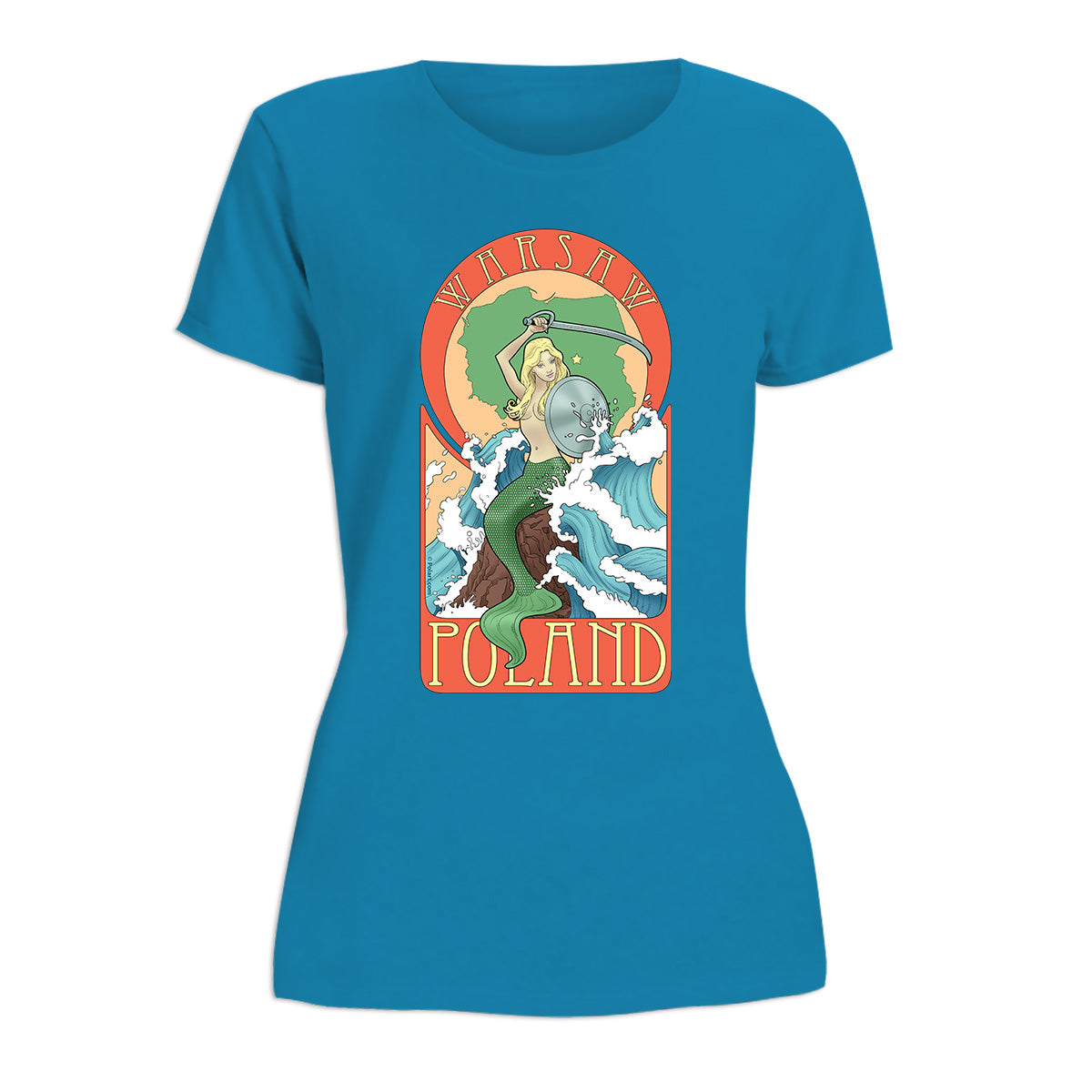 Warsaw Mermaid Women's Short Sleeve Tshirt