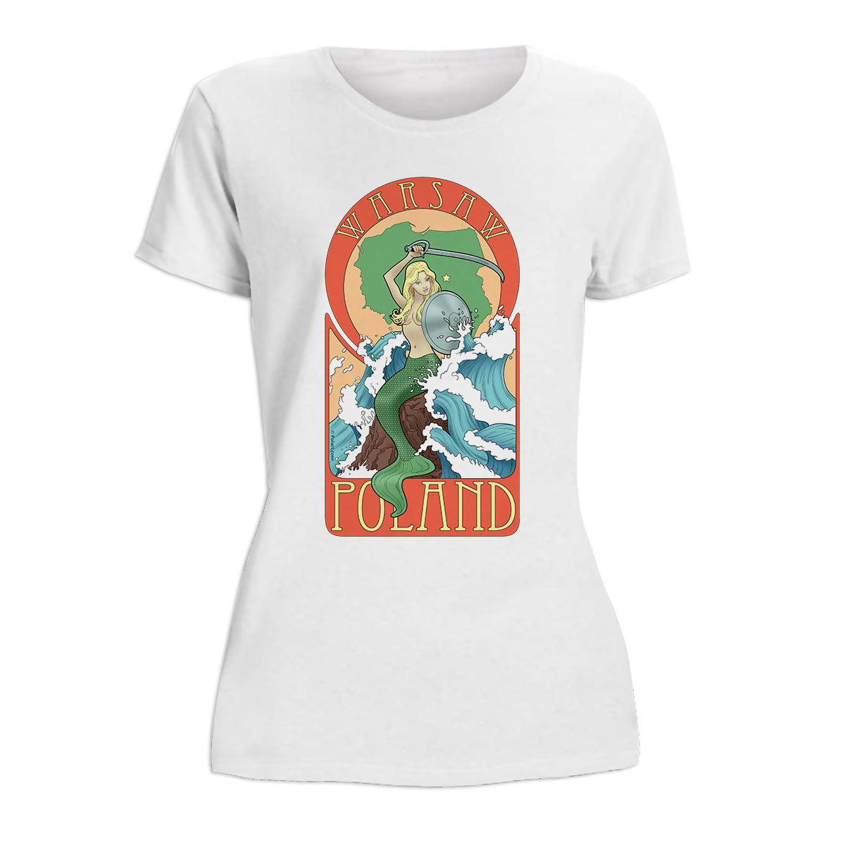 Warsaw Mermaid Women's Short Sleeve Tshirt