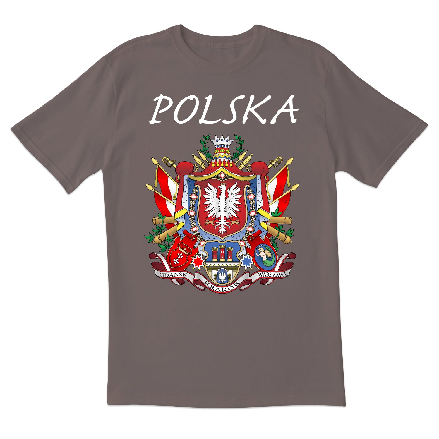 Polska With Three Cities Short Sleeve Tshirt