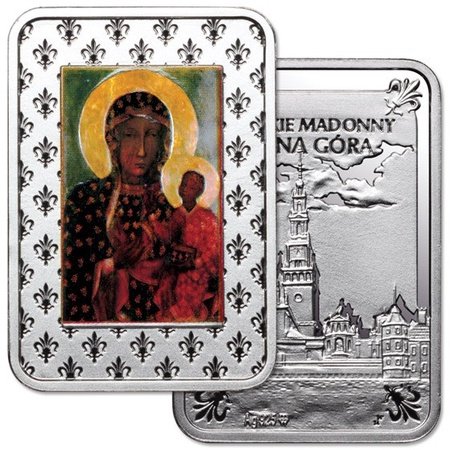 925pf Silver Medal - Polish Madonna, Jasna Gora