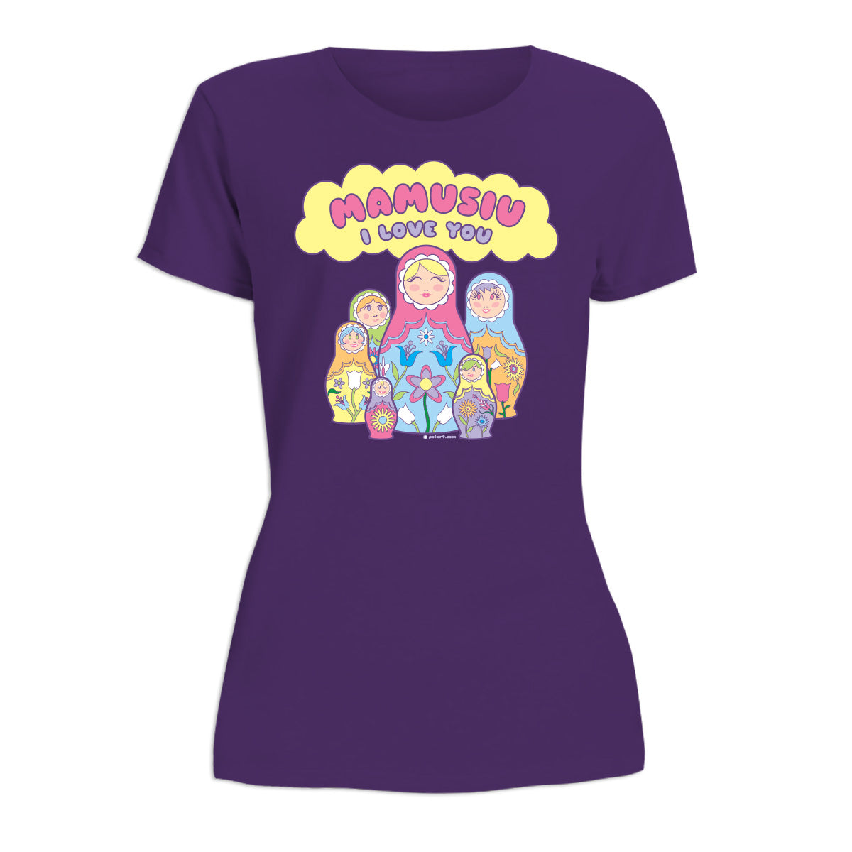 Mamusiu I Love You Women's Short Sleeve Tshirt