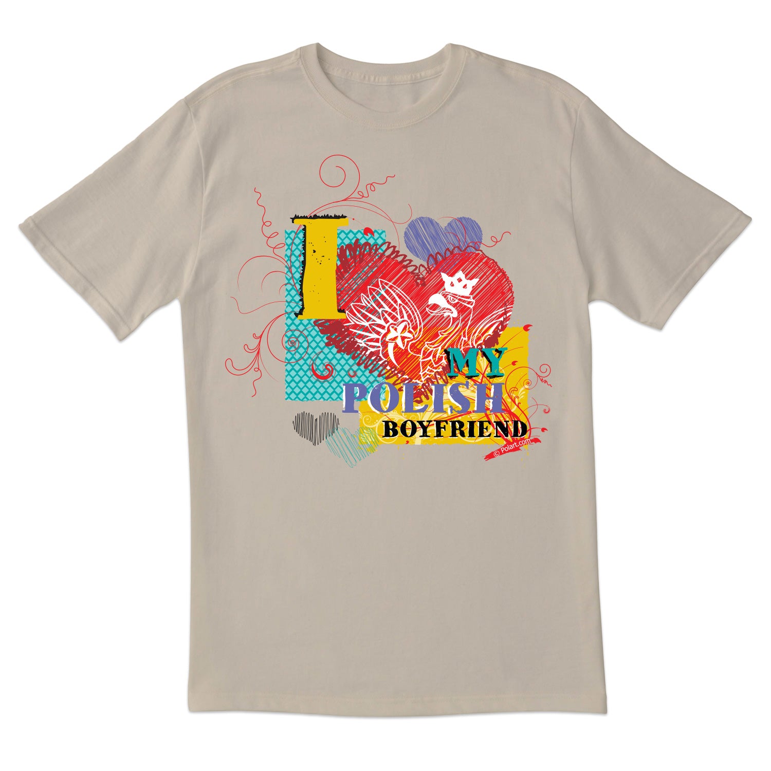 I Love My Polish Boyfriend Short Sleeve Tshirt