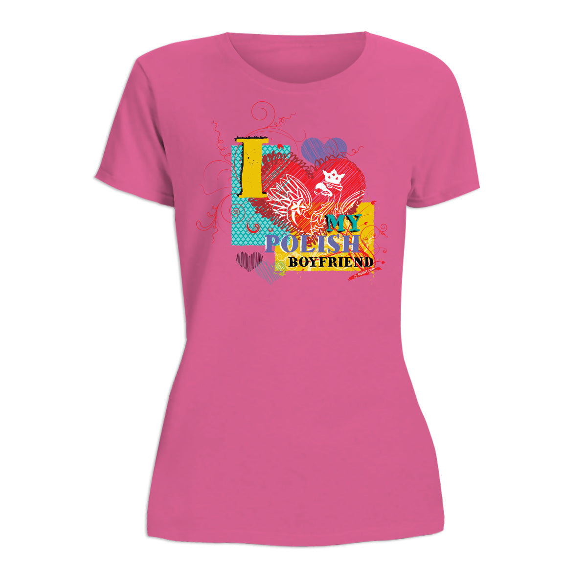 I Love My Polish Boyfriend Women's Short Sleeve Tshirt