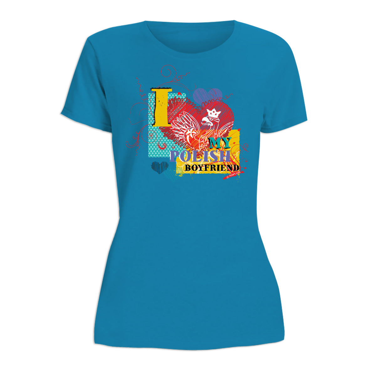 I Love My Polish Boyfriend Women's Short Sleeve Tshirt