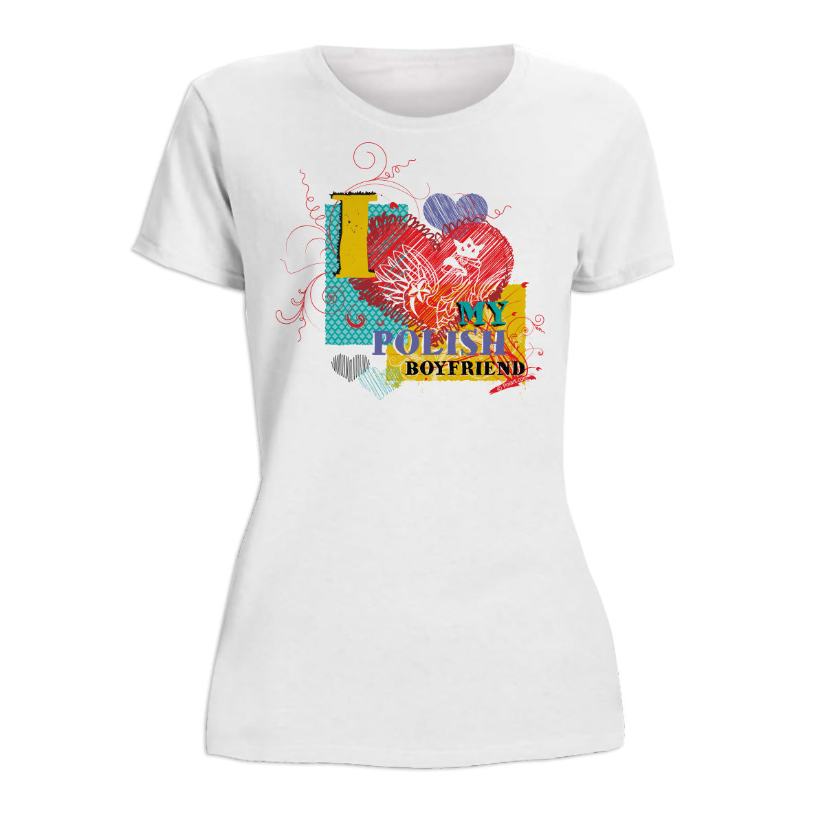 I Love My Polish Boyfriend Women's Short Sleeve Tshirt