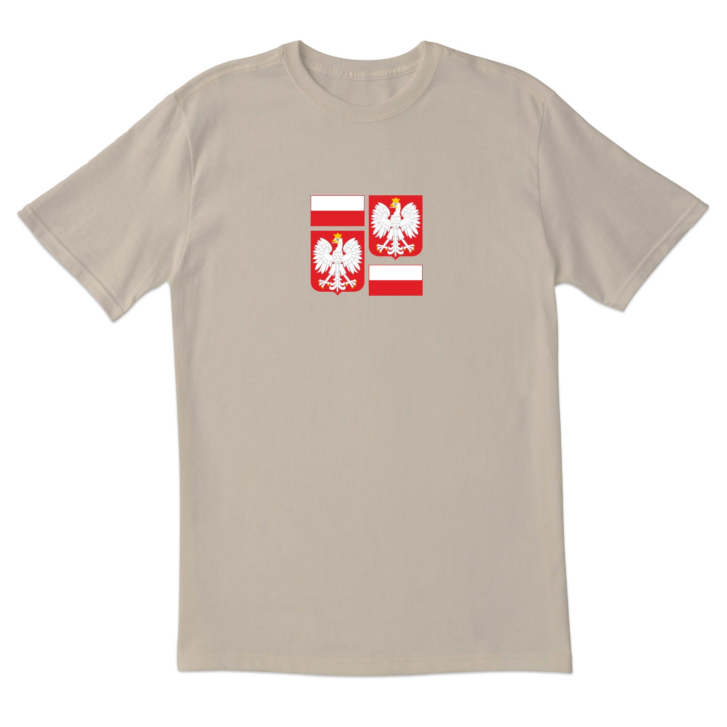 Flag & Shield of Poland Short Sleeve Tshirt