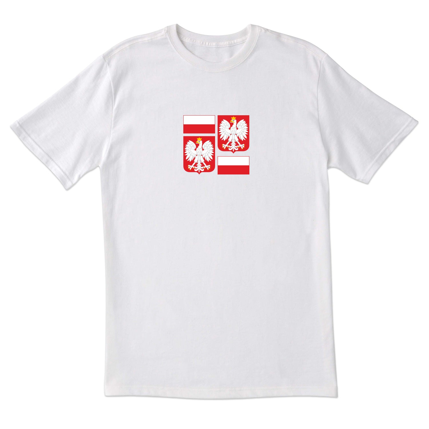 Flag & Shield of Poland Short Sleeve Tshirt