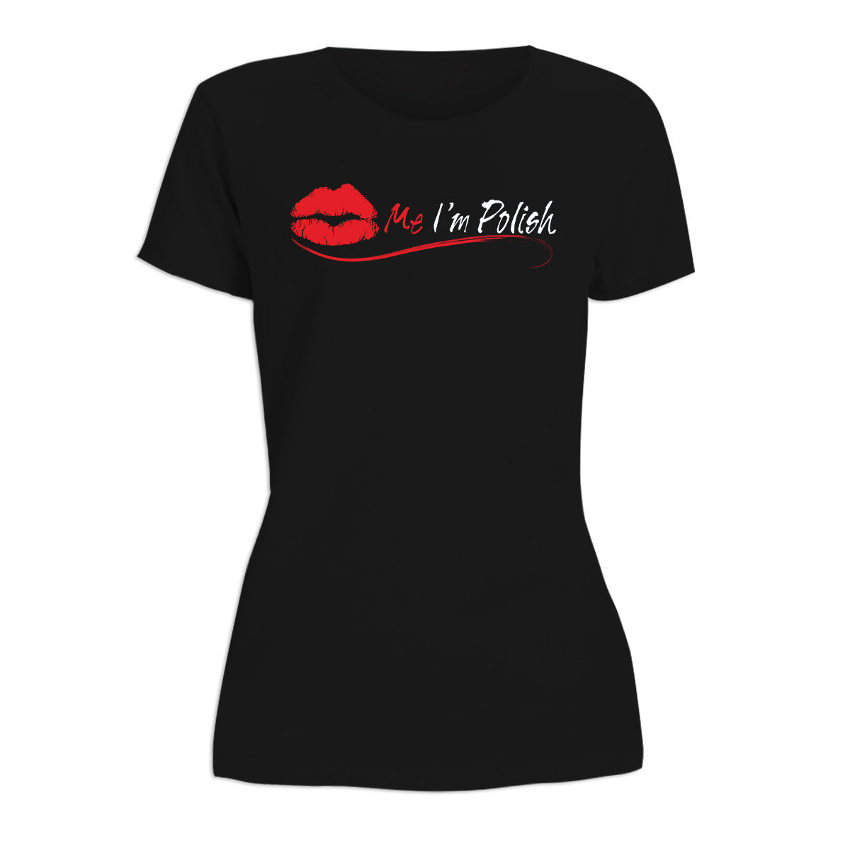 Kiss Me I'm Polish Women's Short Sleeve Tshirt