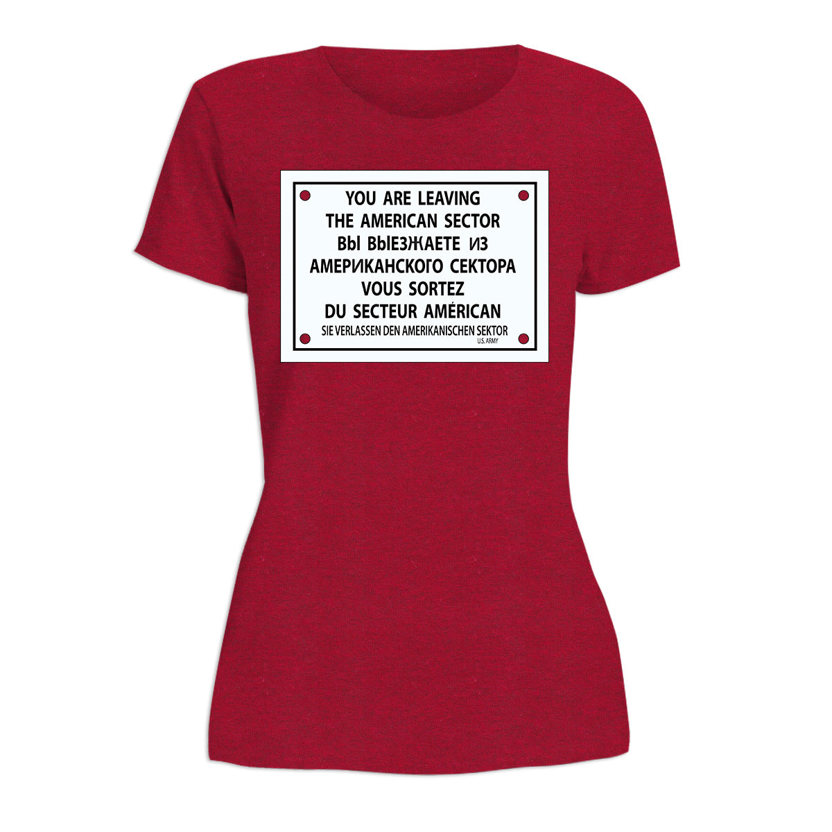 Checkpoint Charlie Women's Short Sleeve Tshirt