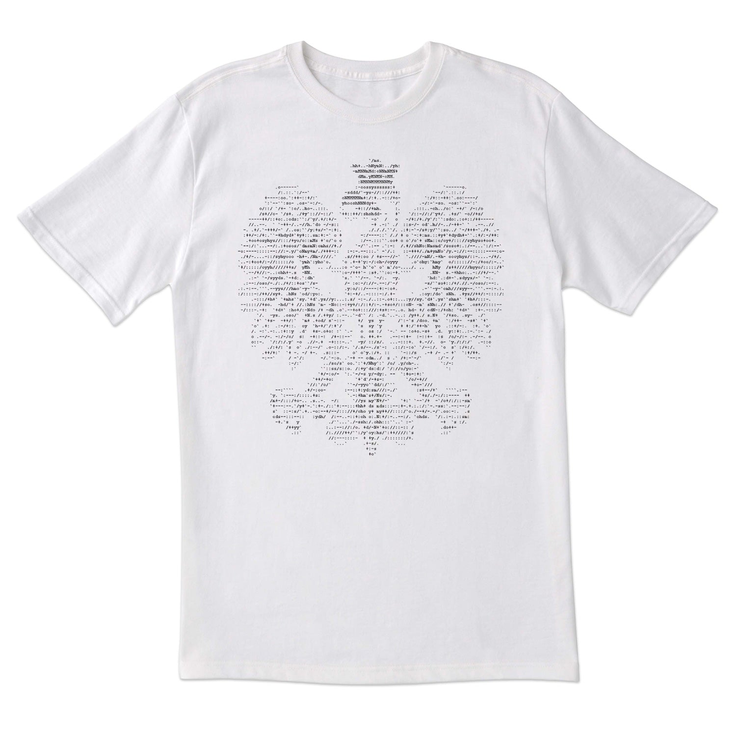 White Eagle In ASCII Code Short Sleeve Tshirt