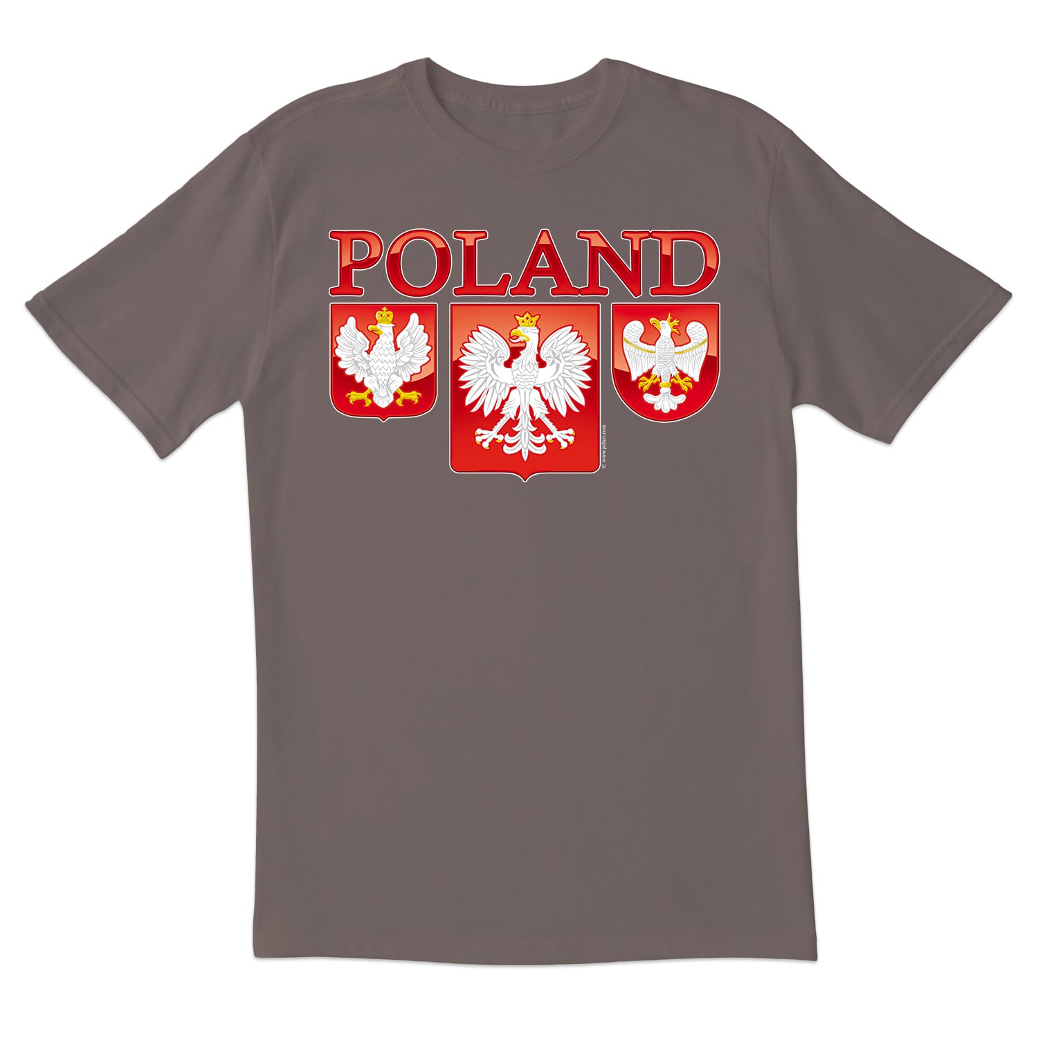 Three Polish Eagle Shields Short Sleeve Tshirt