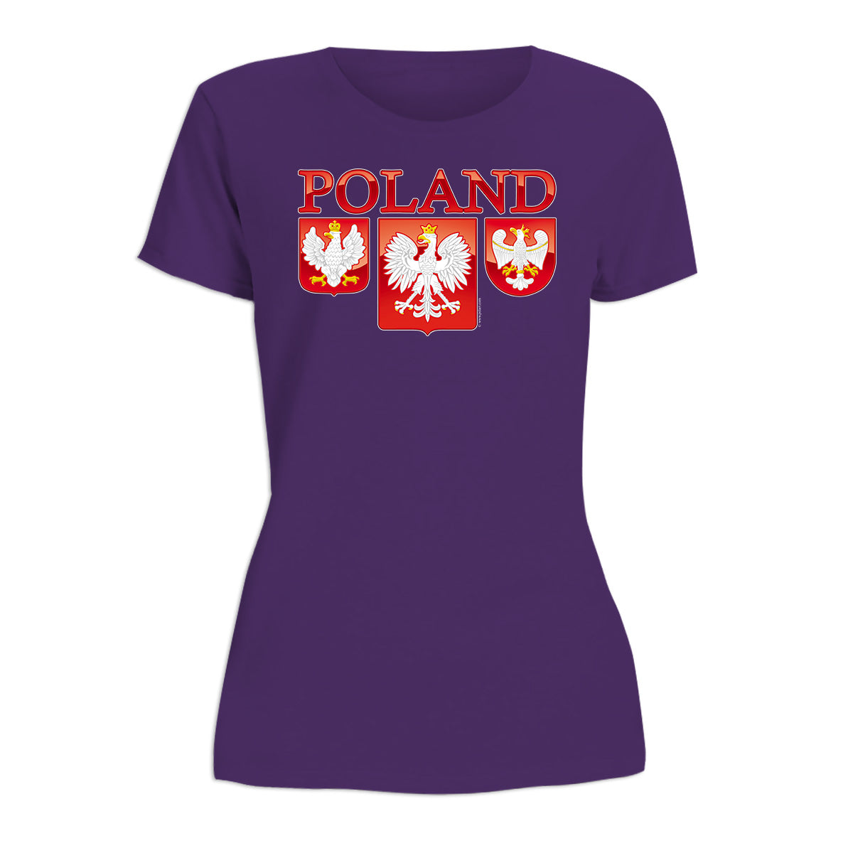 Three Polish Eagle Shields Women's Short Sleeve Tshirt