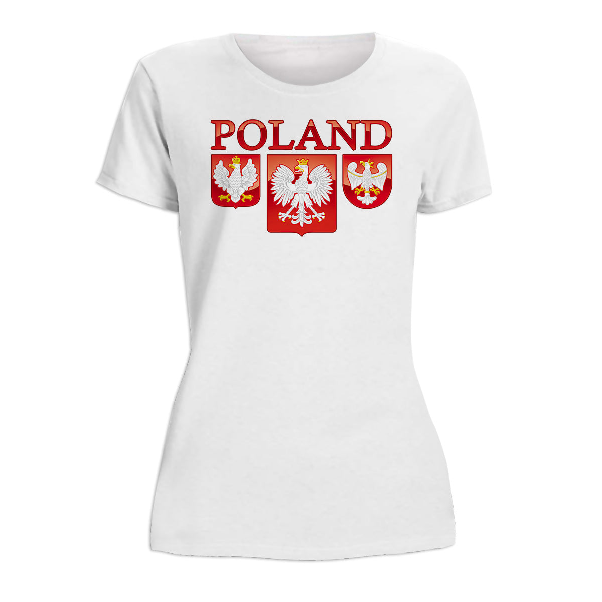 Three Polish Eagle Shields Women's Short Sleeve Tshirt