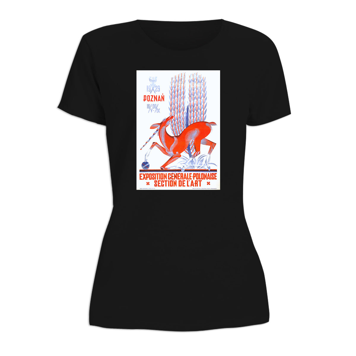 Vintage Poster 1929 Poznan Art Expo Women's Short Sleeve Tshirt