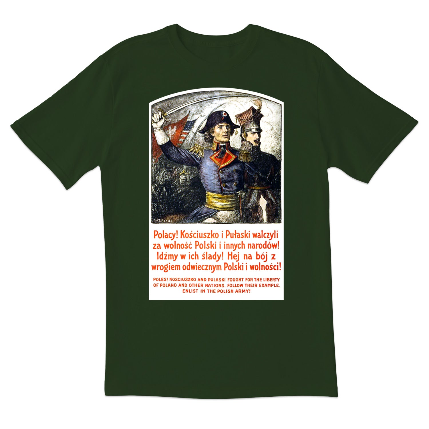 Vintage Poster Polish Army Recruitment #1 Short Sleeve Tshirt